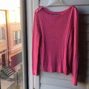 Pink never worn Ralph Lauren woven cotton sweater